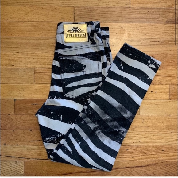 Marc Jacobs distressed zebra jeans - Picture 3 of 6